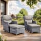 Option Grey Rattan - Grey Cushion