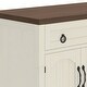 preview thumbnail 8 of 7, Moasis 47.2" Farmhouse Buffet Sideboard Cabinet with Storage and 2 Drawers&4 Doors