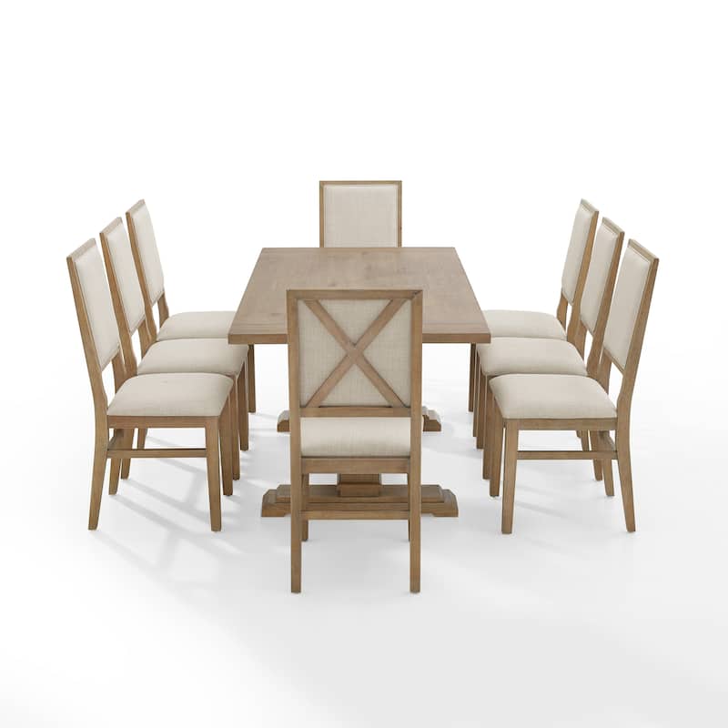 Crosley Joanna 9-piece Rustic Dining Set