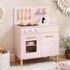 preview thumbnail 1 of 6, Durable Kids Kitchen Playset with Light and Sound Effects - 22" x 12" x 30" Kitchens