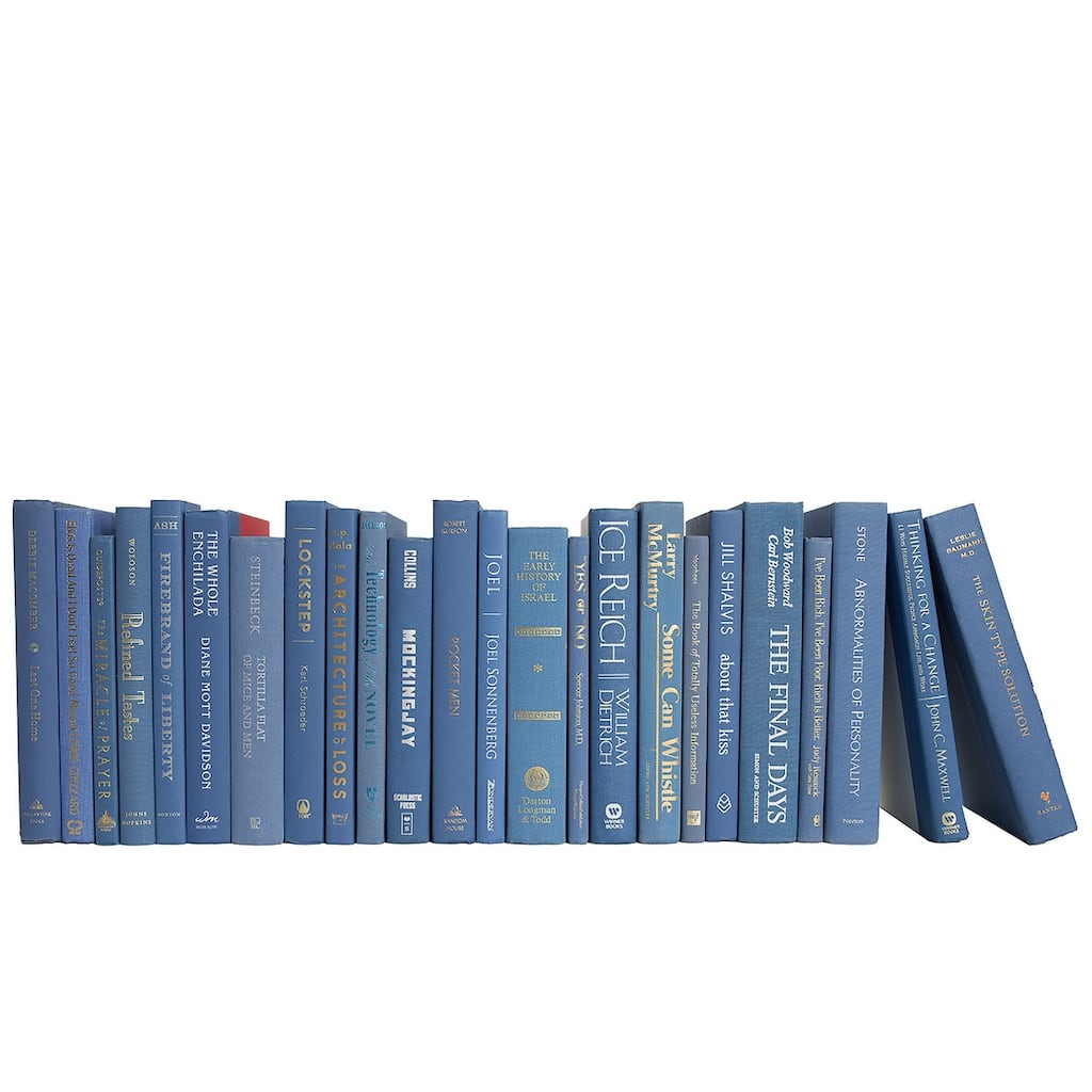 Books Blue Decorative Accessories: Blue Jay Color By The Foot