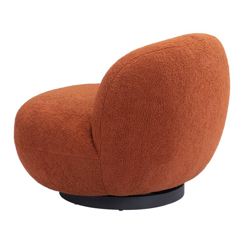 Myanmar Accent Chair Burnt Orange - 29.9" W x 31.5" D x 26.8" H