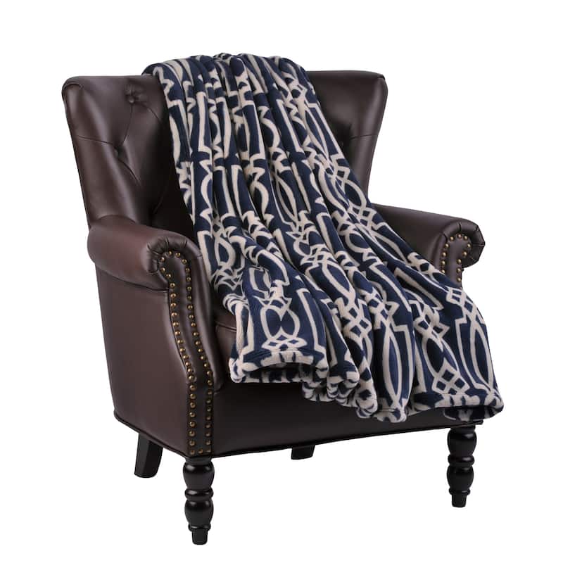 Flannel Velvet Carteret Couch Cover Throw Blanket, 60" x 70"