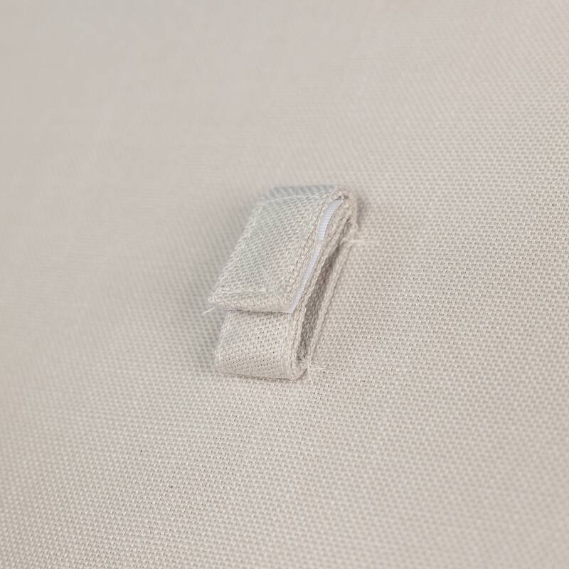 Roomfitters Outdoor Dining Chairs Set of 2, Woven Rope Back with Wood Frame and Cushions, Patio Seating in Natural Beige