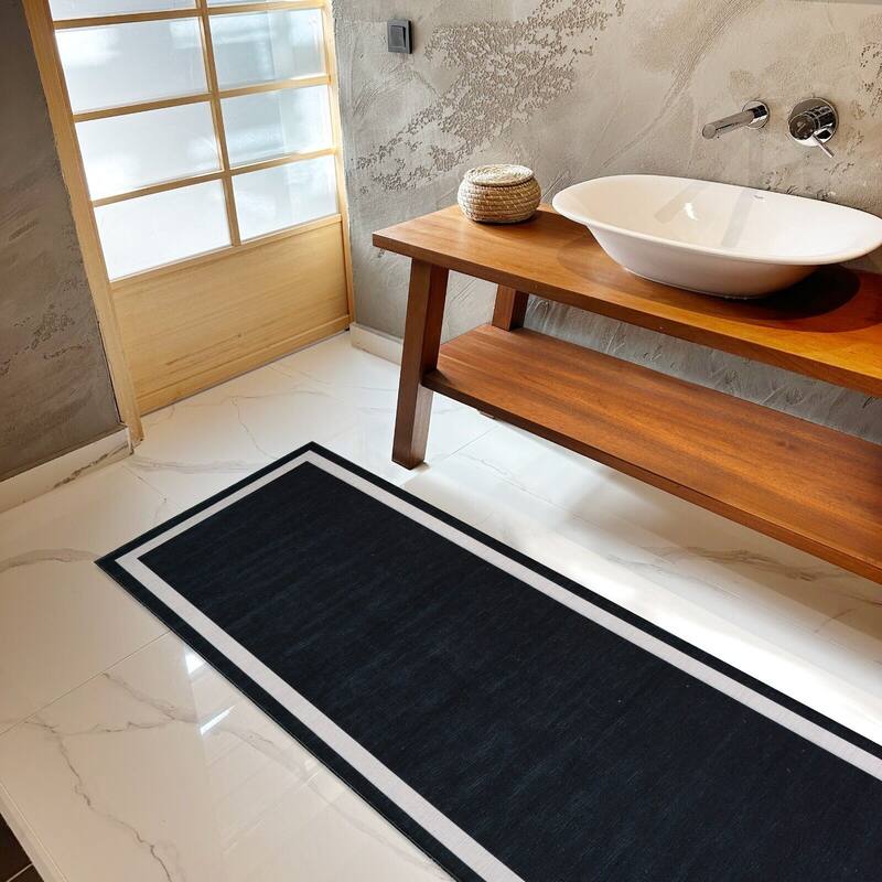 Machine Washable-Eco-Friendly Area Rug With Non-Slip Backing Everest Design