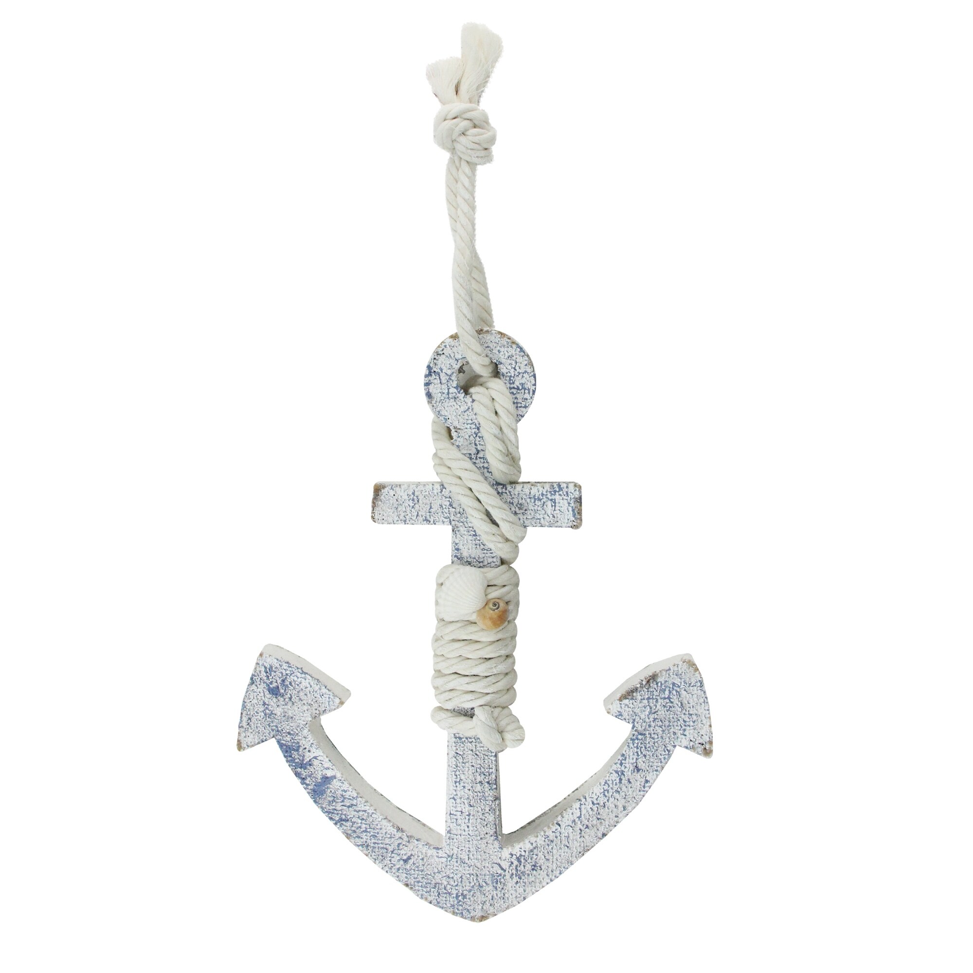 12 White And Blue Nautical Hanging Anchor Wall Decor On Blue Nautical Hanging Anchor Wall Decor