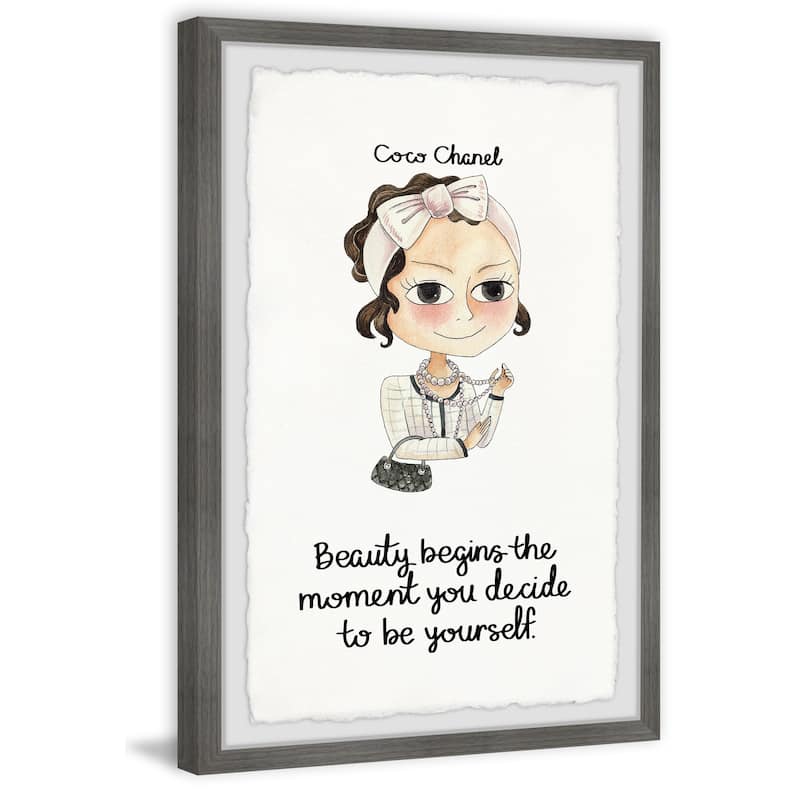 'Beauty Begins' Framed Painting Print