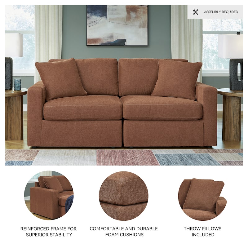 Signature Design by Ashley Modmax 2-Piece Loveseat - 76" W x 37" D x 36" H