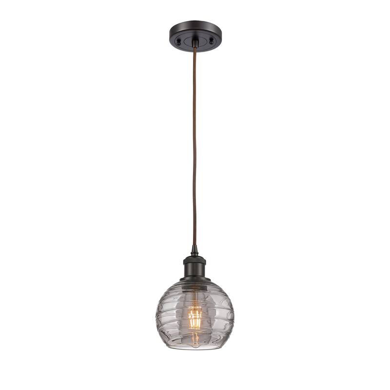 Innovations Lighting 516-1P-9-6 Athens Pendant Athens Deco Swirl 6"
