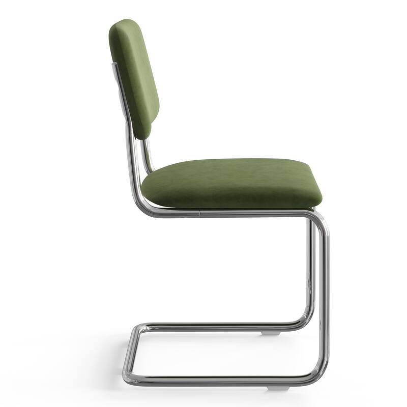 Hayward Velvet Side Chair Chrome Frame (Set Of 2)