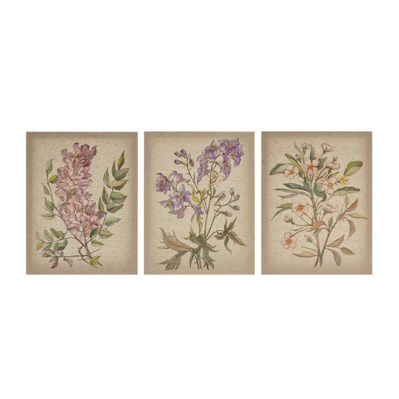 Gracie Mills Louise Tranquil Sorbet Sky Gel Coat Canvas - 11 x 14 - Pink/Purple