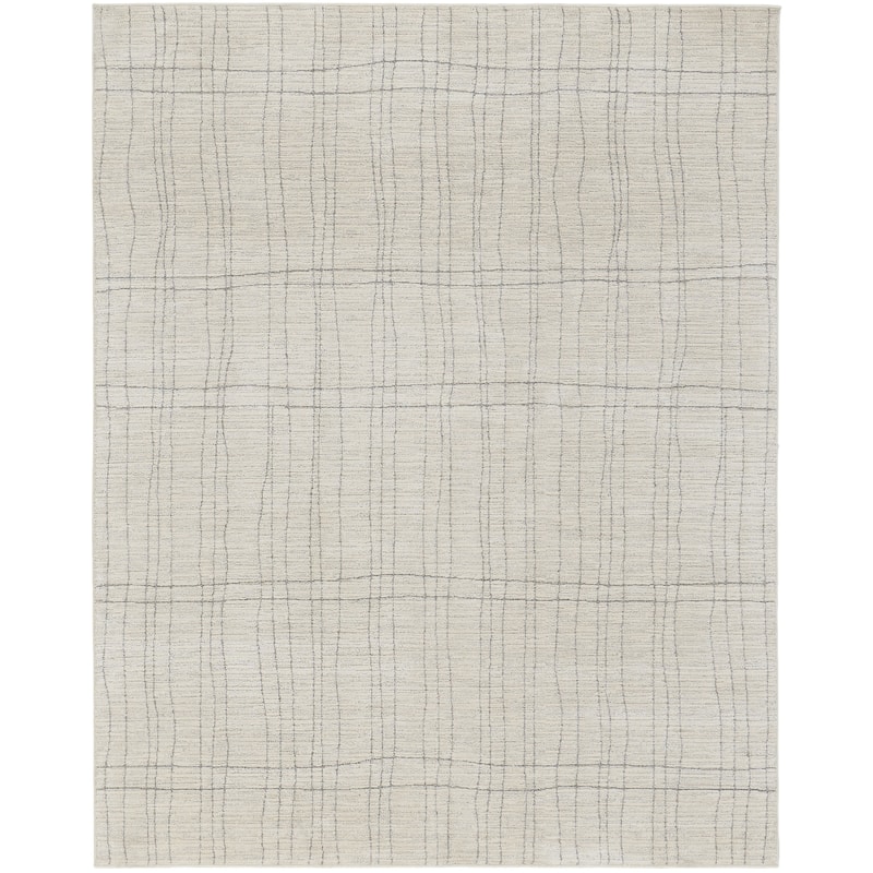 HomeRoots Abstract Scandinavian Rectangle Area Rug