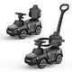 preview thumbnail 1 of 8, Ride On Push Car for Toddlers 1-3 Licensed BMW with Horn Handle Black