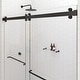 preview thumbnail 13 of 33, Polaris 60 in. x 78 in. Fully Frameless Glass Sliding Bypass Shower Doors with Square Hardware