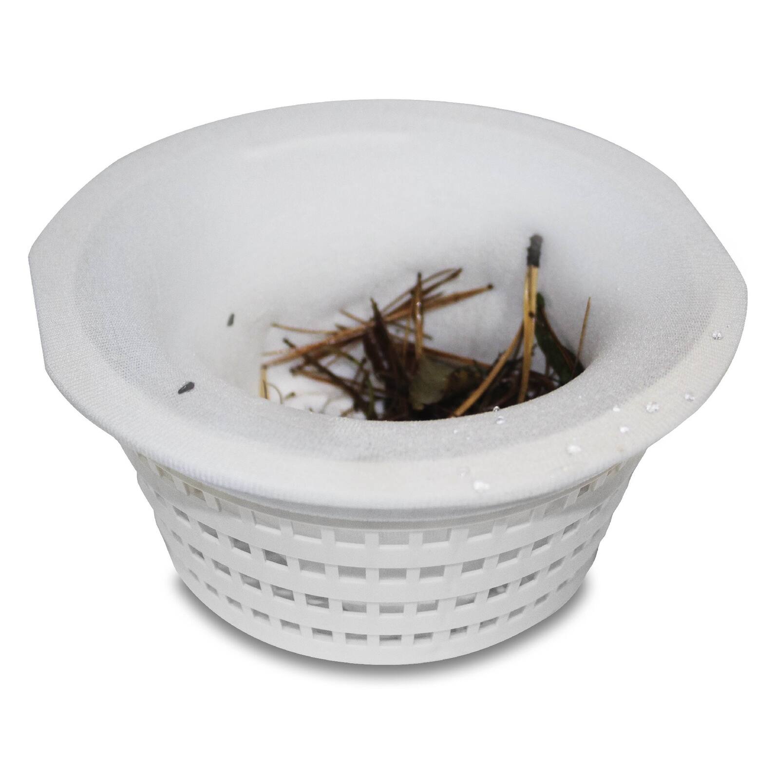 5pc White Basket Buddy One Size Pool Filter Basket Skimmer Socks 1