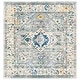 preview thumbnail 26 of 40, SAFAVIEH Madison Andra Boho Oriental Distressed Rug 6'7" Square - Grey/Ivory - Square