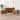 Furniture of America Beau Midcentury 3-Piece Walnut Dresser and 2 Nightstand Bedroom Set