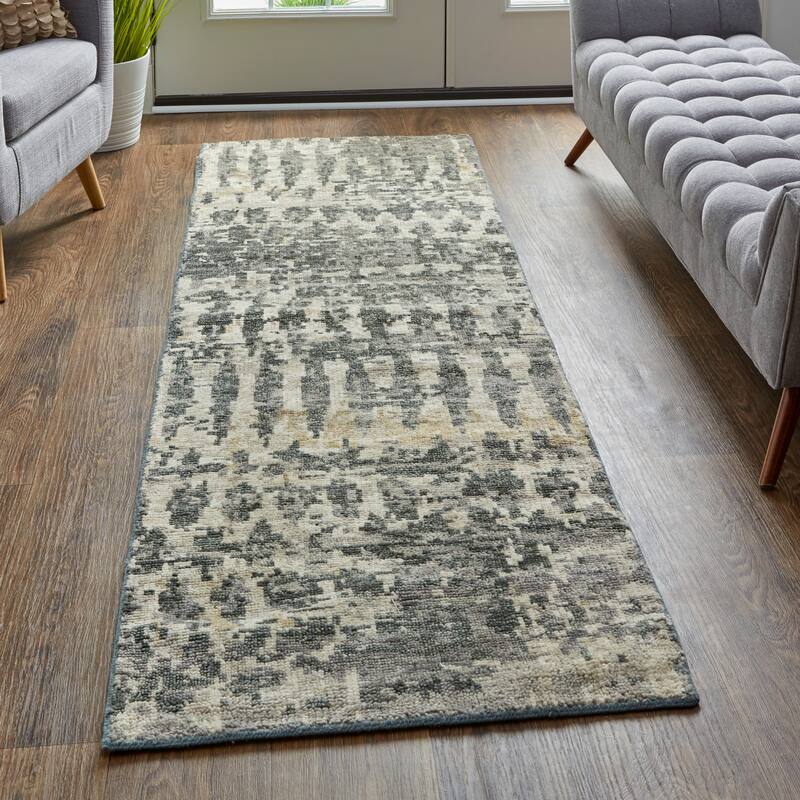 Grand Bazaar Scottsdale Hand Knotted Abstract Transitional Area Rug