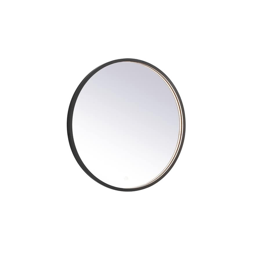 Elegant Lighting MRE6028 Pier 28" Diameter Modern Circular Aluminum