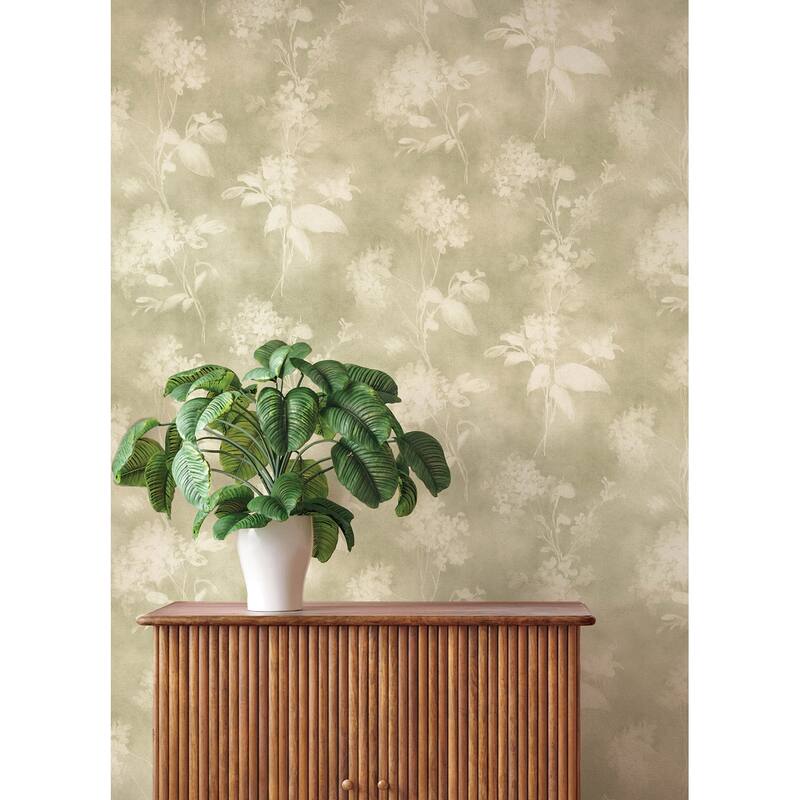 A-Street Prints Izara Light Green Botanical Wallpaper