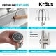 preview thumbnail 36 of 139, Kraus Britt Commercial 3-Function 1-Handle Pulldown Kitchen Faucet