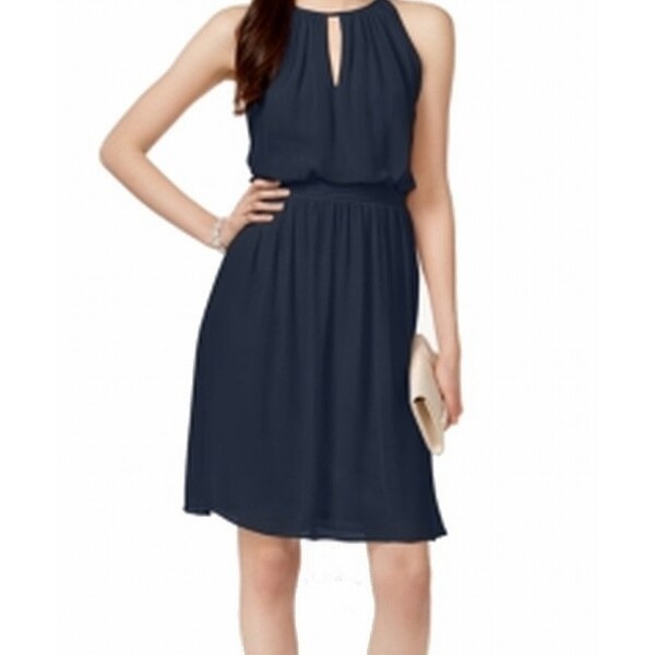 Shop Adrianna Papell New Midnight Blue Women 10 Keyhole