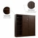 preview thumbnail 12 of 91, Pur Full Murphy Bed with Shelving Unit (84W) by Bestar