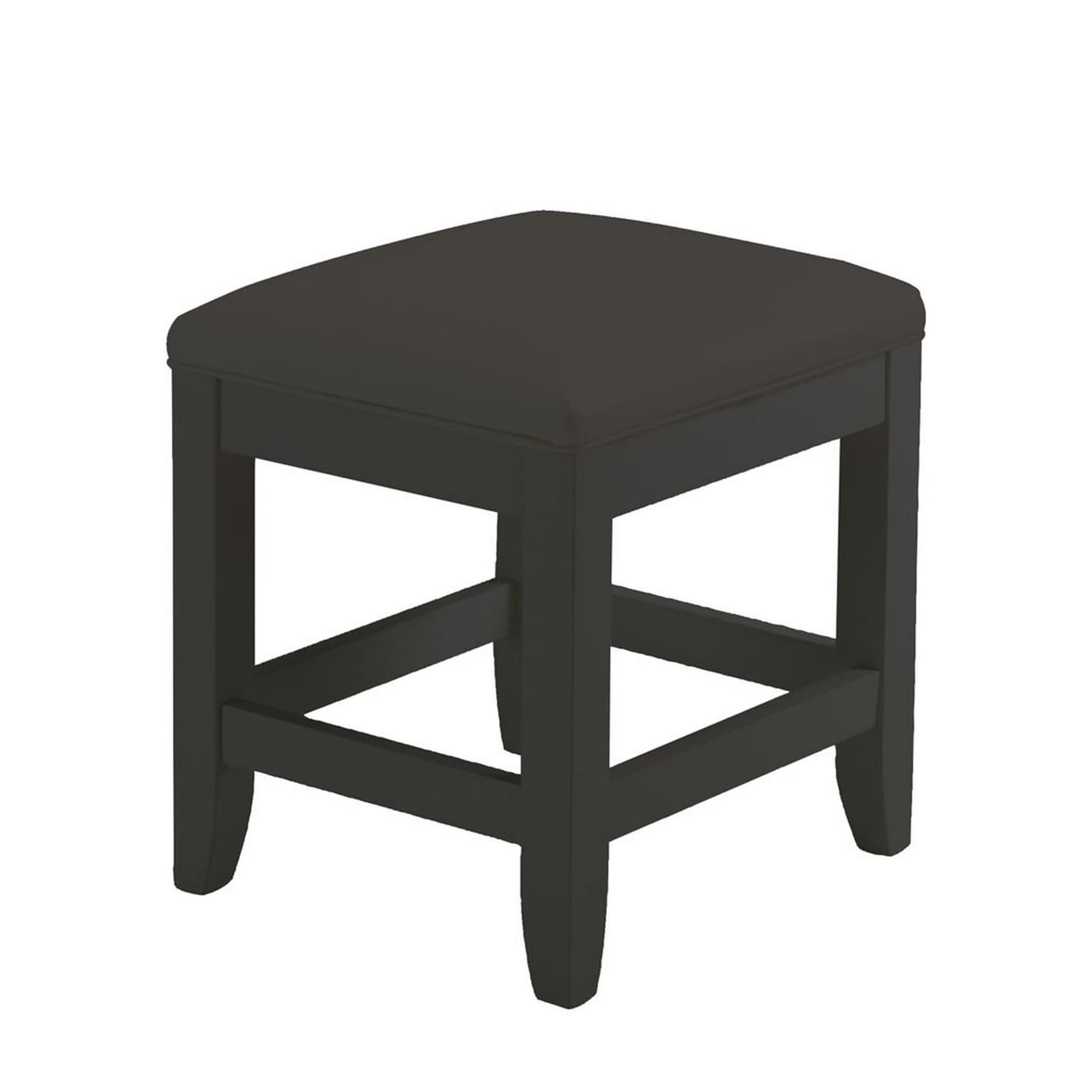 Black discount vanity seat