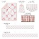 preview thumbnail 2 of 4, Sweet Jojo Designs Pink Bows Girl Sweet Jojo Designs 6pc Crib Bedding + BreathableBaby Breathable Mesh Liner - Ballet Collection