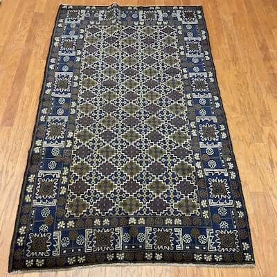 HERAT ORIENTAL Handmade Bokhara Wool Rug - 4'4" x 6'7"