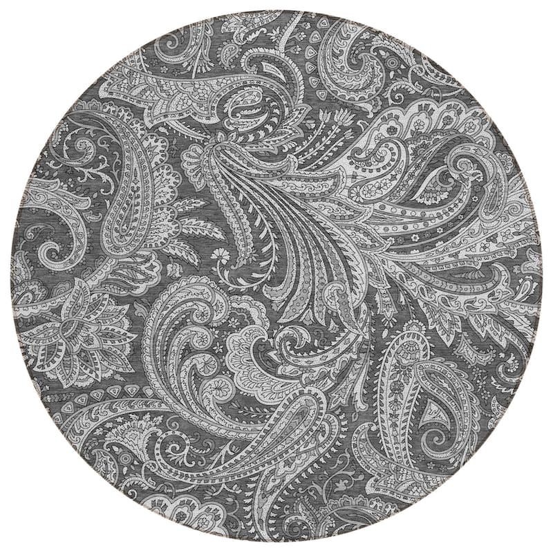 HomeRoots Paisley Transitional Rectangle Outdoor Rug