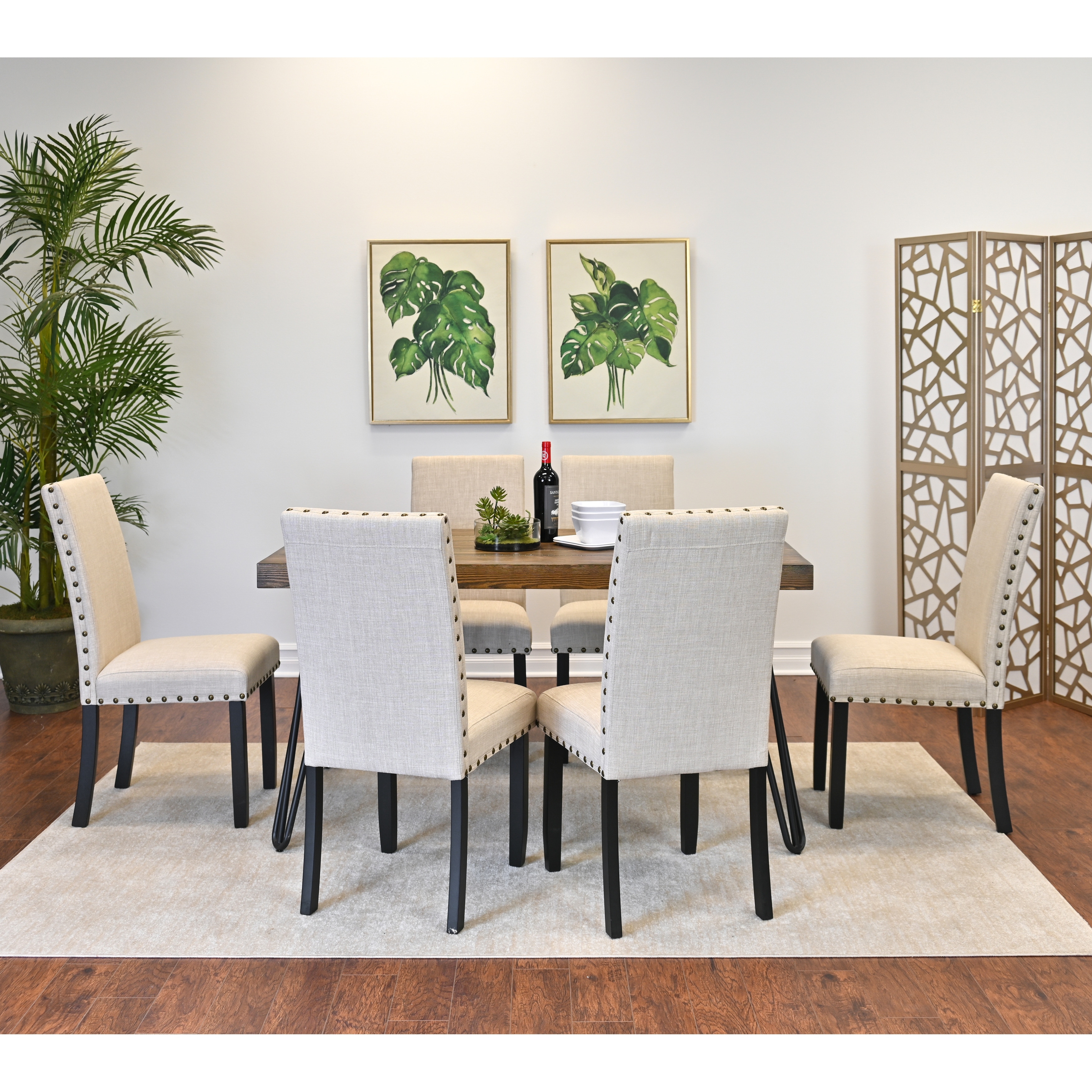 Hairpin dining table and chairs cheap
