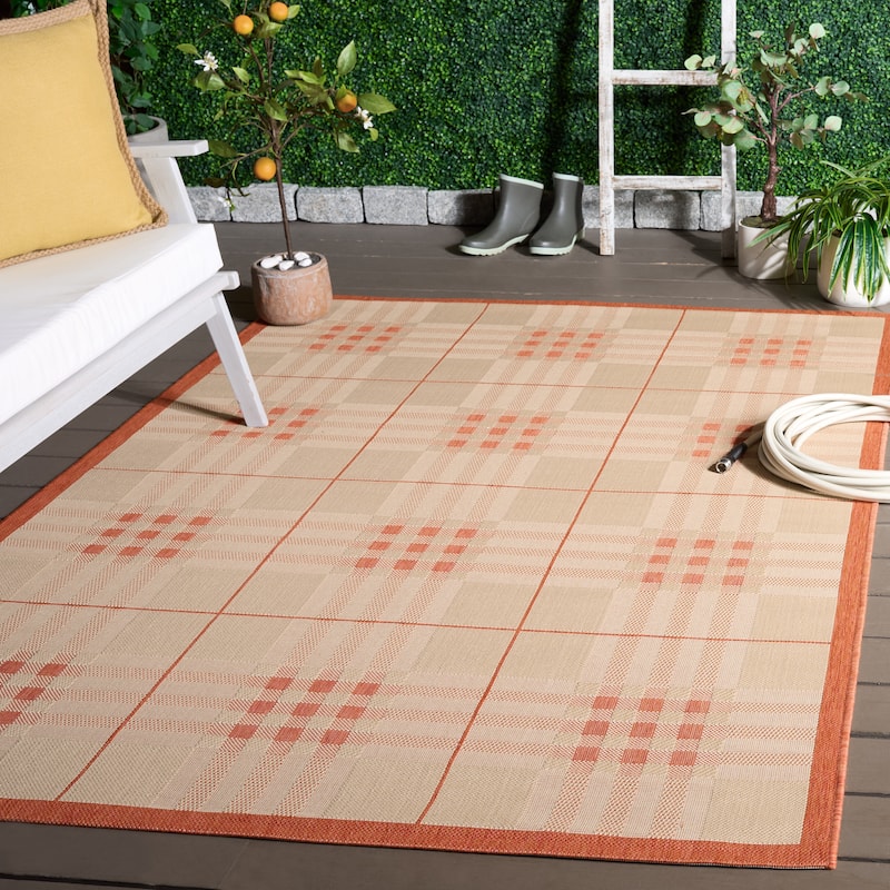 SAFAVIEH Courtyard Jacqui Indoor/ Outdoor Waterproof Patio Backyard Rug