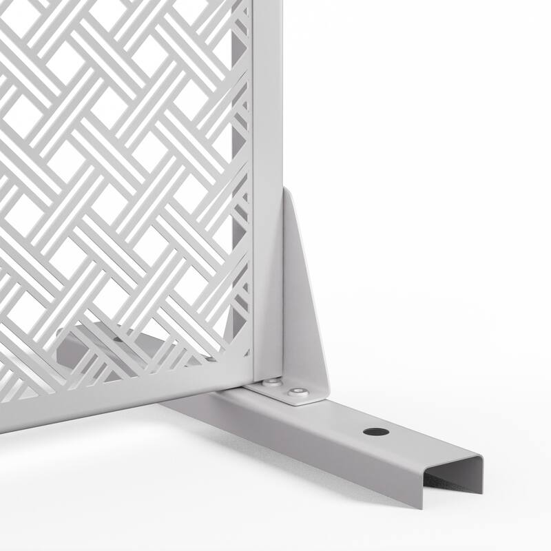 Outdoor Privacy Screen Metal Privacy Screen Panel Free Standing - 72*47