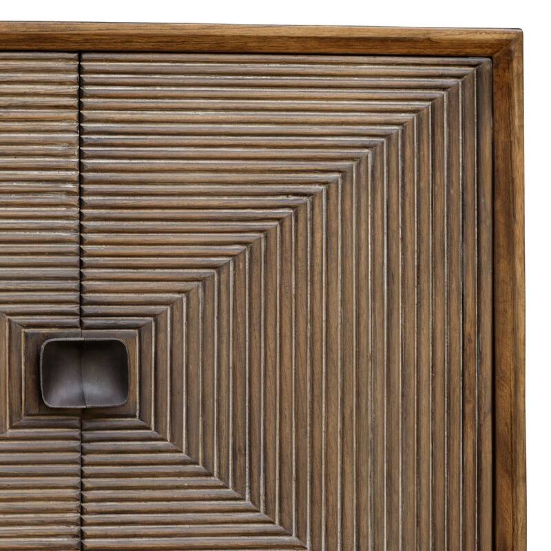 Uttermost Bottom Line 2 Door Wood Cabinet - 36.00" W x 14.00" H x 33.00" D