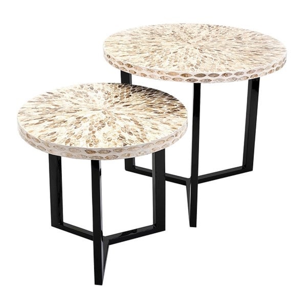 Capiz shell end new arrivals table
