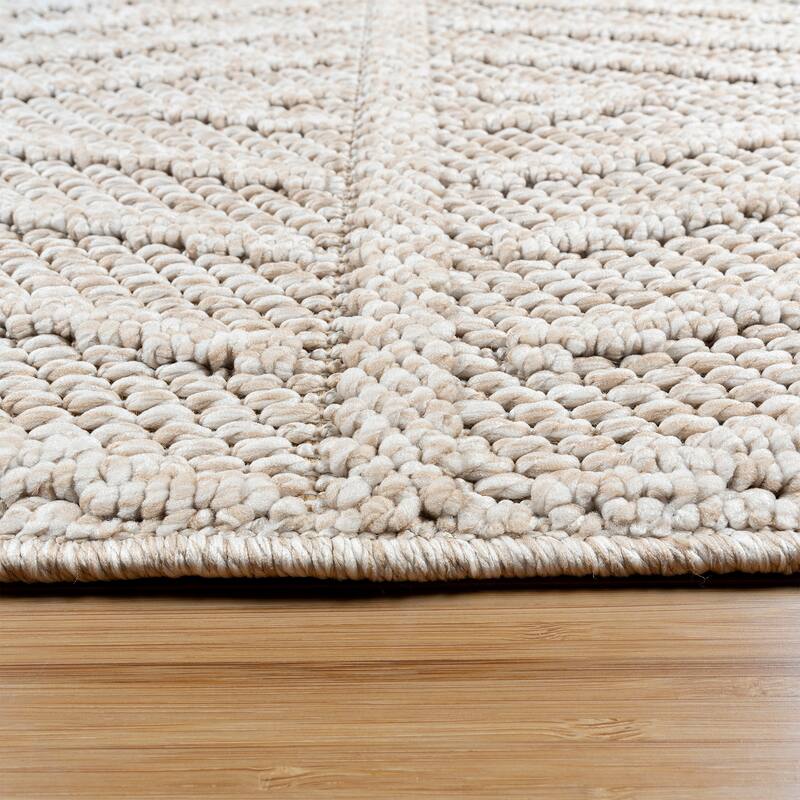 Gertmenian Malini Polypropylene Modern Abstract High-Low Area Rug Collection