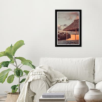 Wynwood Studio Prints Nature and Landscape Some rest by the pool Brown and Nautical & Coastal Wall Art Canvas Print