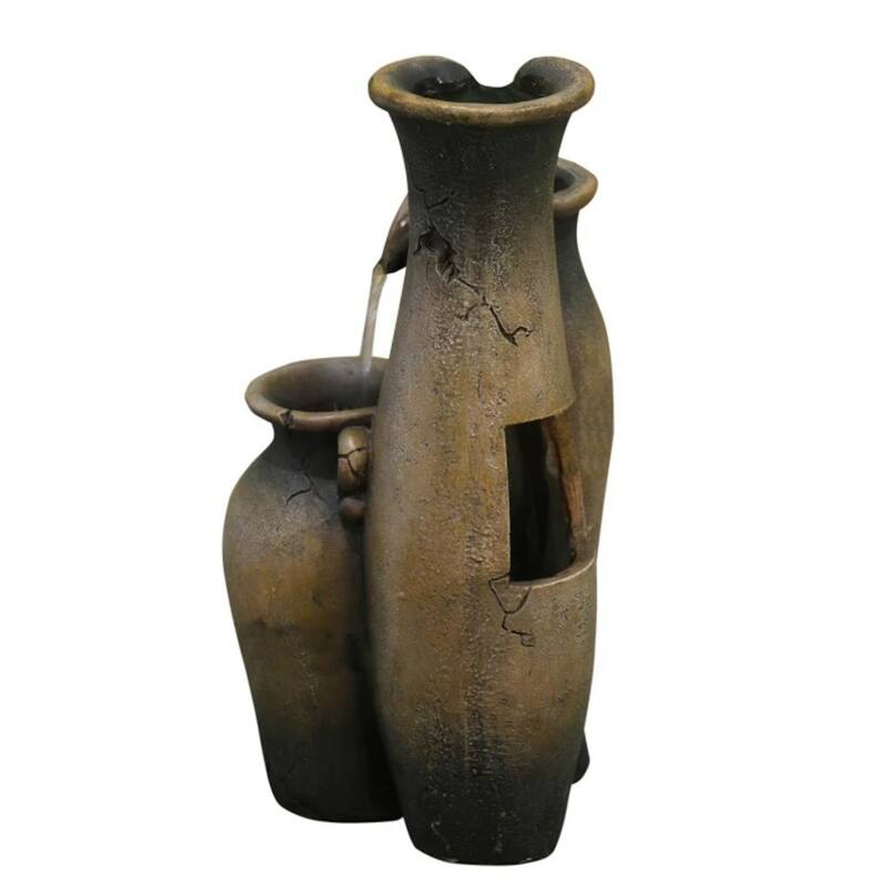 12" Pouring Jugs Outdoor Garden Fountain