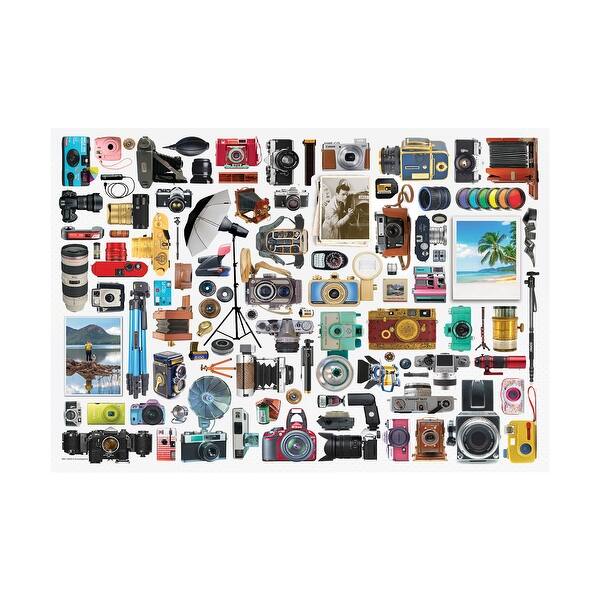slide 2 of 6, Classic Cameras Collectible Shaped Tin Puzzle - 550 Pcs - N/A