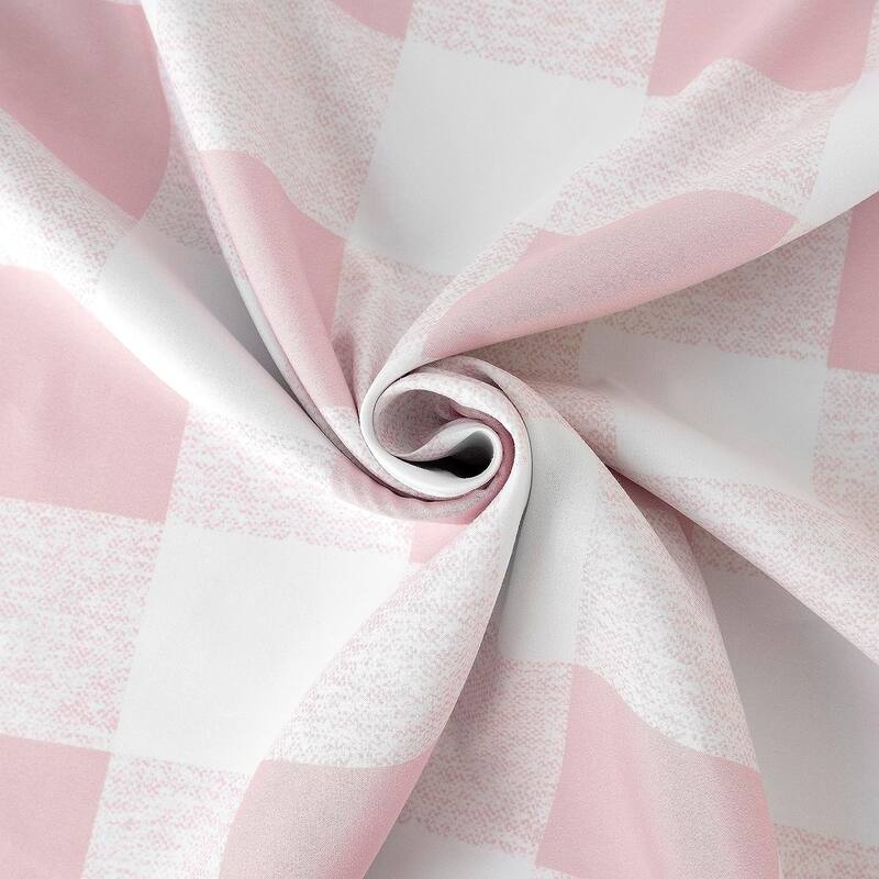 Porch & Den Alfalfa Plaid Pattern Room-darkening Window Curtains