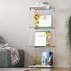 preview thumbnail 147 of 165, Glass Display Cabinet with Doors & Locks, Acrylic Shelves, Floor Standing Storage Showcase for Home or Office