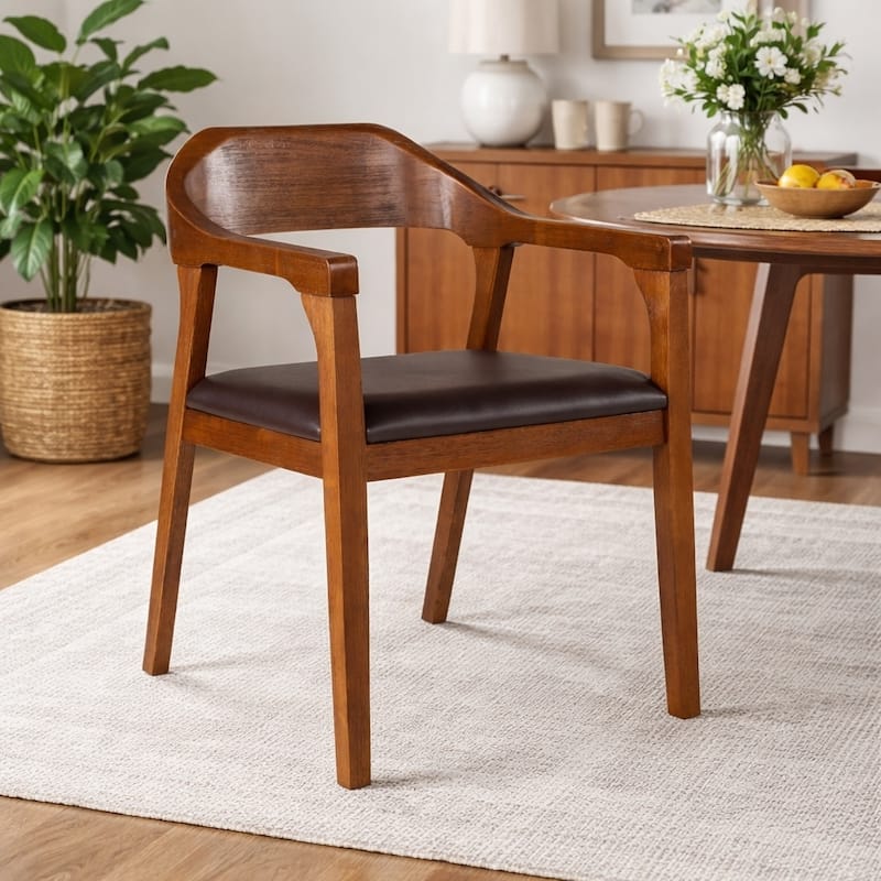 Rasmus Rubberwood Dining Armchairs