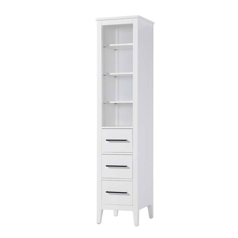 Laura 16-28 Inch Open Shelving Bath Storage Cabinet