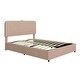 preview thumbnail 12 of 35, Upholstered Queen Hydraulic Storage Bed with RGB LED Light - Elegant Green Velvet Design