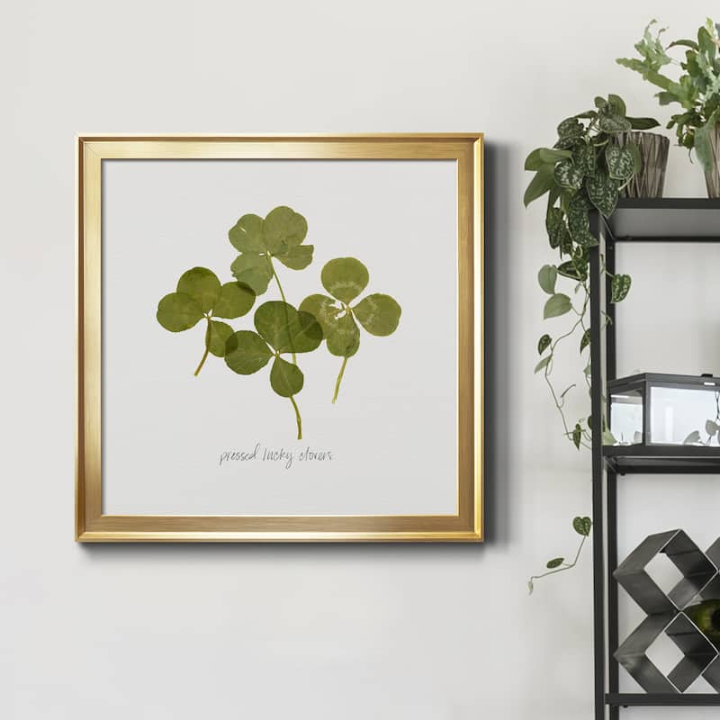 Pressed Clover I-Premium Framed Canvas - Ready to Hang