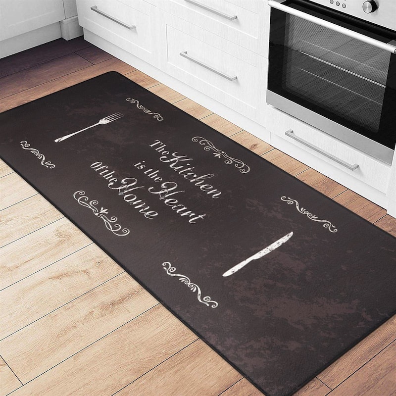 Porch & Den 'Kitchen is the Heart of the Home' Anti-fatigue Mat - 18" x 47"