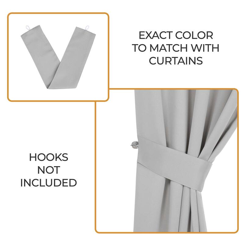 Superior Solid Machine Washable Room Darkening Grommet Blackout Curtains, Set of 2