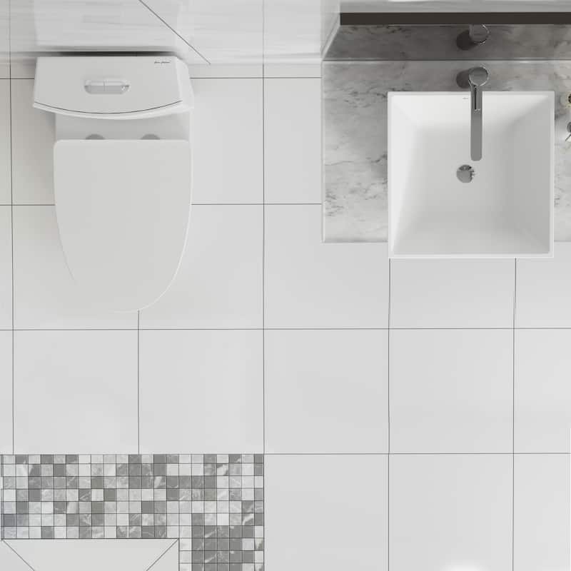 St. Tropez One-Piece Elongated Toilet, 14" Rough-In 1.1/1.6 Gpf - 27.35" x 15.75" 30.3"