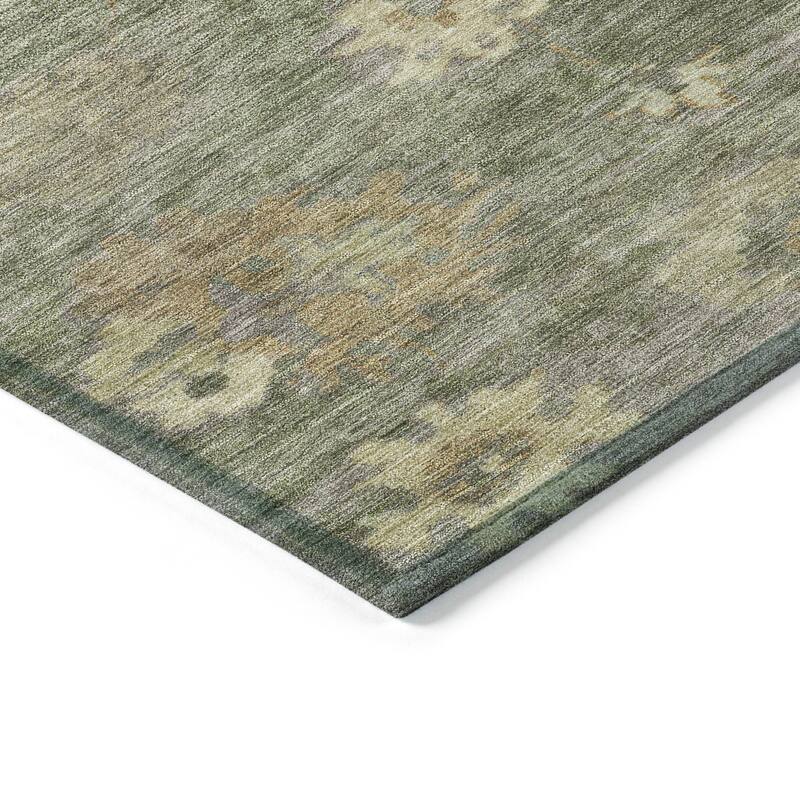 Machine Washable Indoor/ Outdoor Casual Traditional Chantille Rug